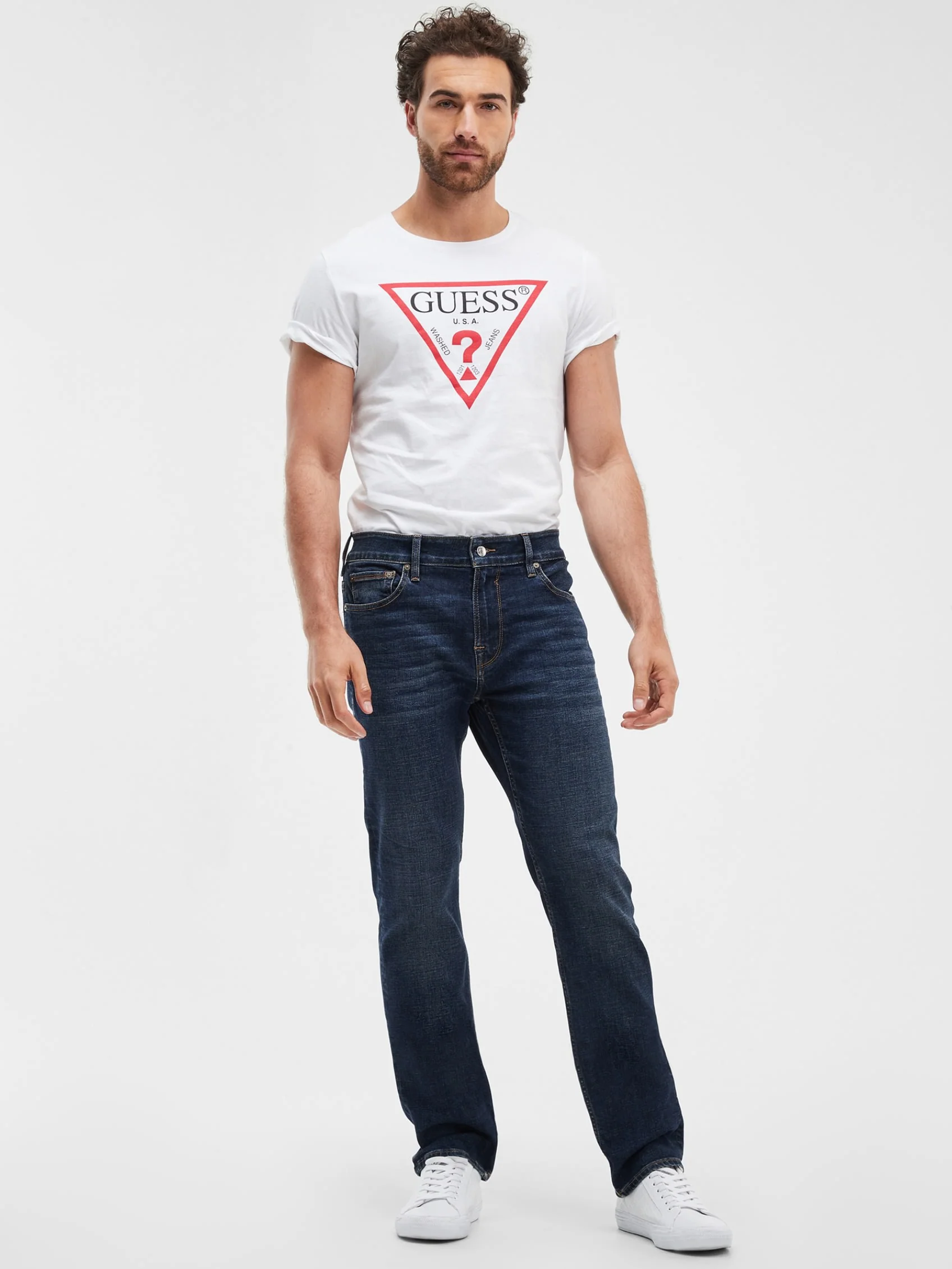Men's Slim Straight Jeans - Image 2