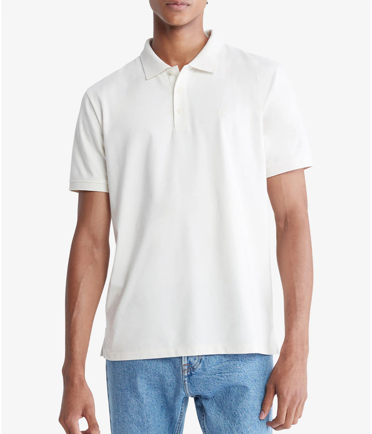 Short Sleeves Smooth Cotton Solid