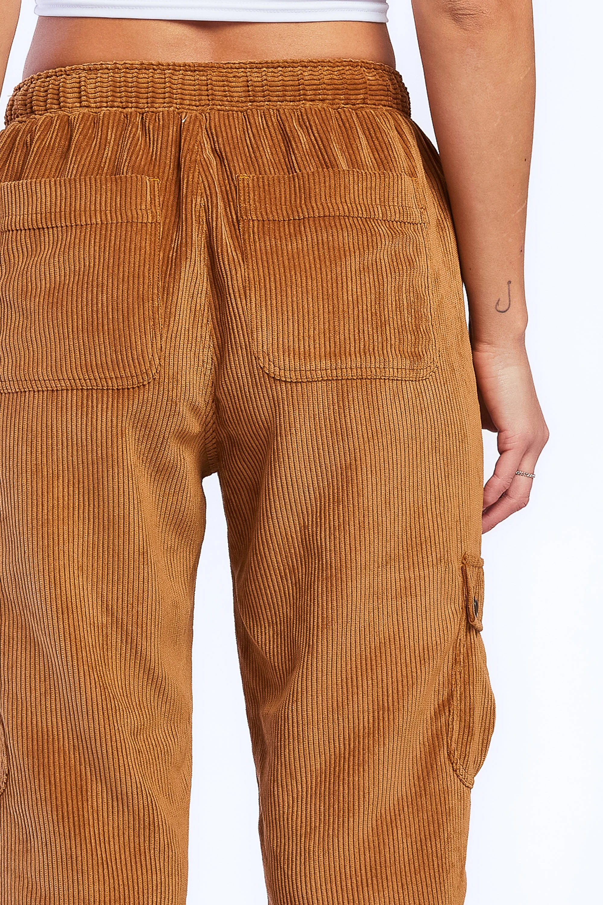 Sylvia Pull On Elastic Drawstring Cargo Jogger - Image 5