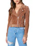 Women's Suede Motorcycle Jacket - Image 6